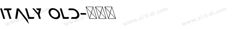 italy old字体转换